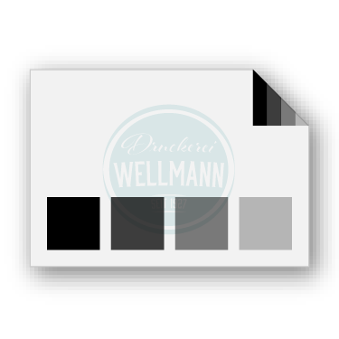 1/1-farbig Schwarz (beidseitig bedruckt)