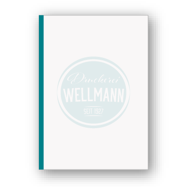 Links vom Kopf geleimt