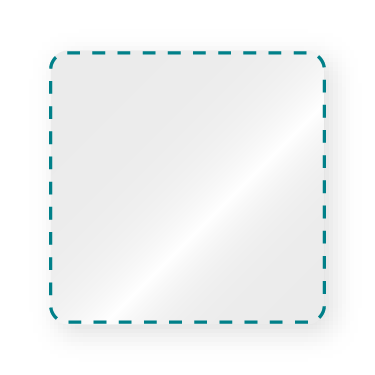 rechteckig / quadratisch mit abgerundeten Ecken (2mm)