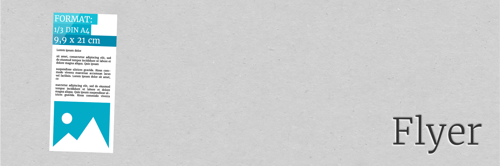 Flyer | 1/3 DIN A4 | 9,9 x 21 cm