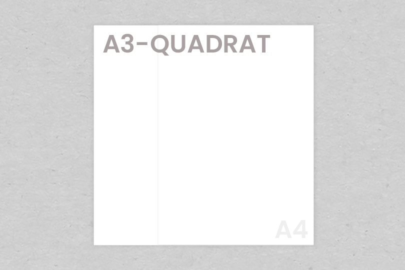 Flyer | A3-Quadrat | 29,7 x 29,7 cm